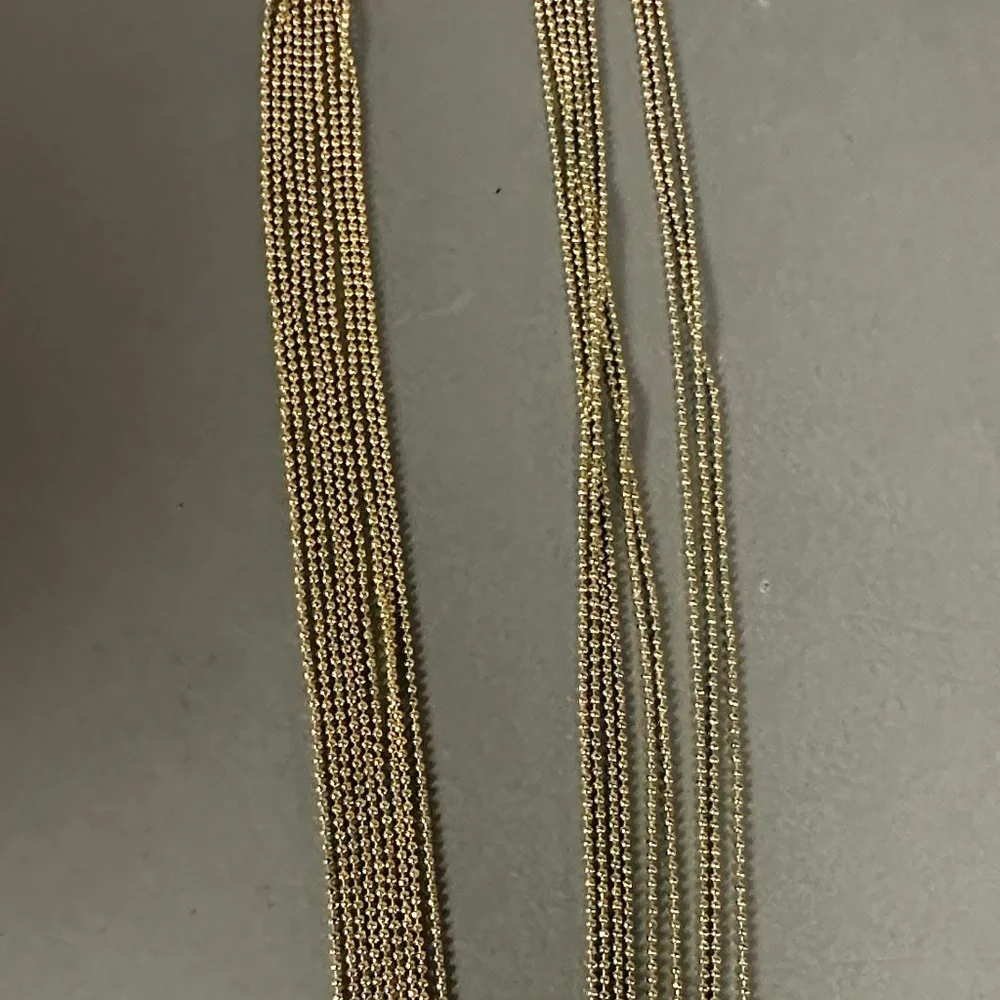 Elegant Gold Tone Multi-Strand Necklace - Picture 5 of 7
